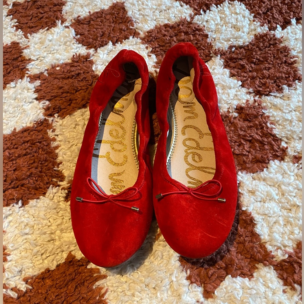 Red Sam Edelman ballet flats